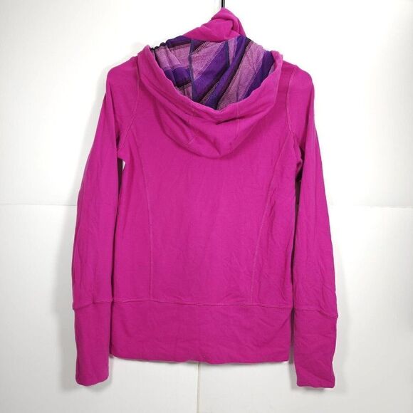 Lululemon Women's Stride Size 4 Pink Full-Zip Hooded Athletic Basic Jacket - Picture 6 of 12